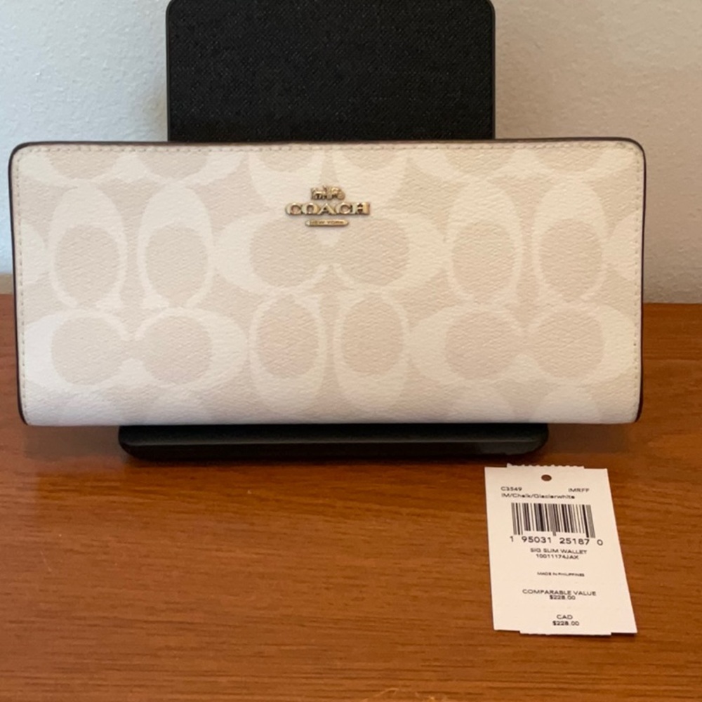 Coach Signature Slim Wallet